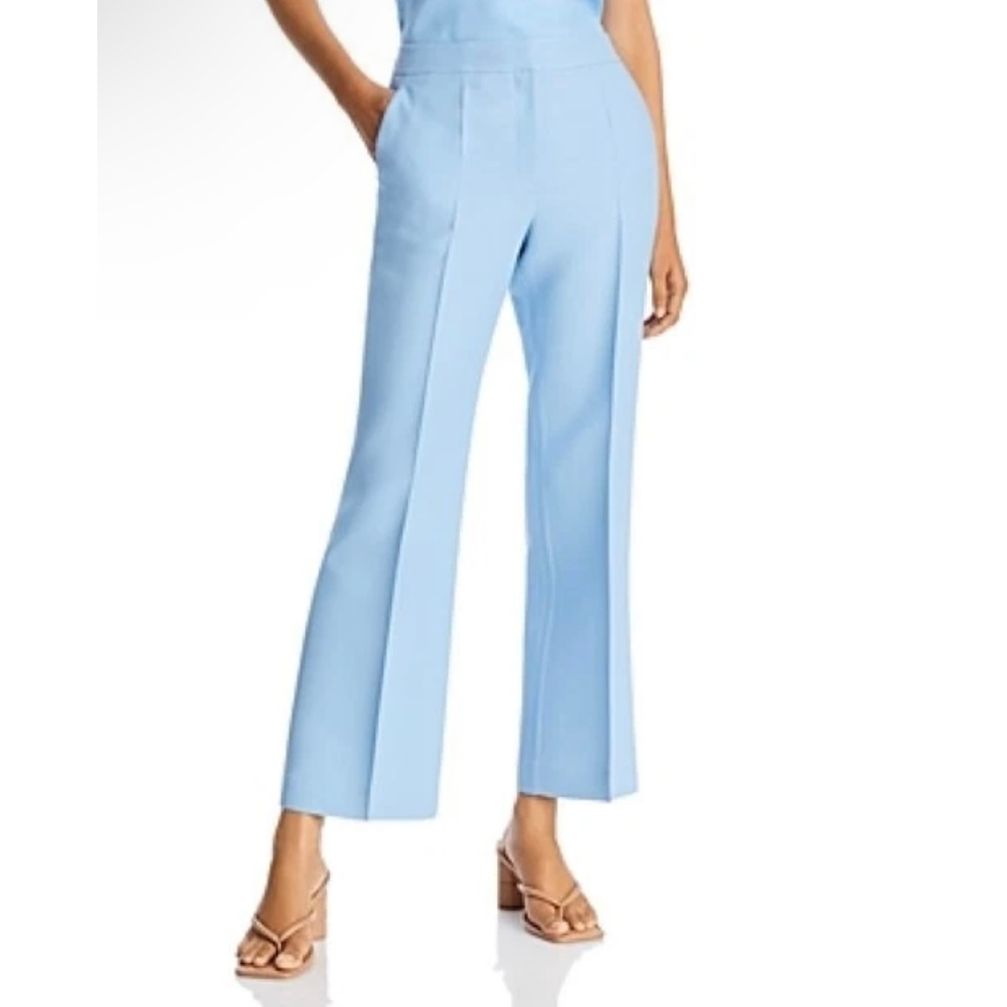 Lafayette 148 New York Gates Wool/Silk Flared Pants Sz 12 Womens
